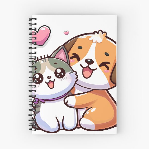 Item preview, Cartoon Cat and dog cut happy designed and sold by ArtsmileConcept.