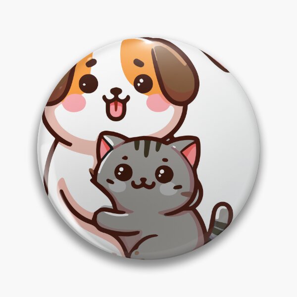 Item preview, Cartoon Cat and dog cut happy designed and sold by ArtsmileConcept.