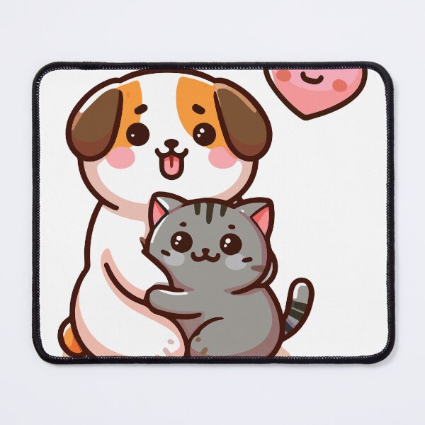 Item preview, Cartoon Cat and dog cut happy designed and sold by ArtsmileConcept.