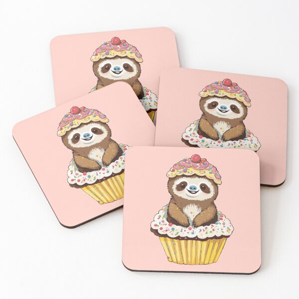 Item preview, Cupcake | Muffin Animal | Sweet Sloth | Funny Cupcake  designed and sold by OrganicLights.