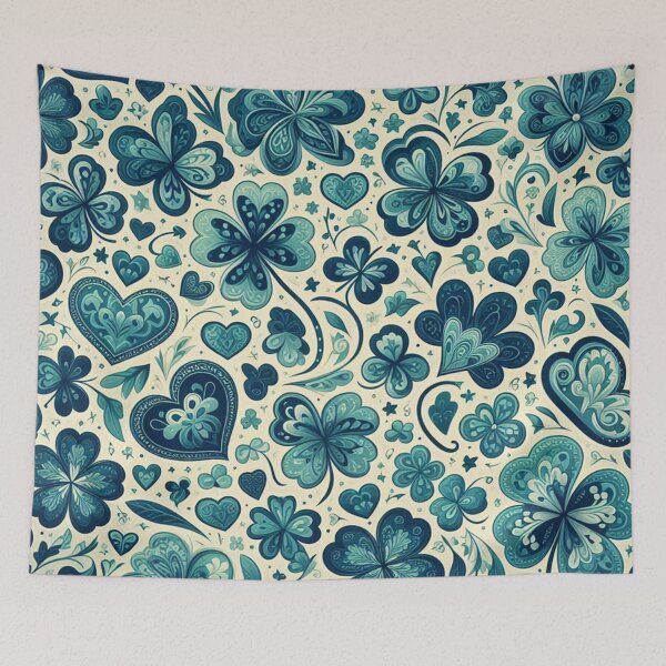 Item preview, Tiny Hearts & Verdant Clovers Fabric Harmony designed and sold by Rui Fernandes.