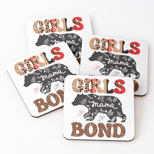 Item preview, Girls MAMA Love Bond, Cute Floral Black Bear Design. designed and sold by Raise2Shine.