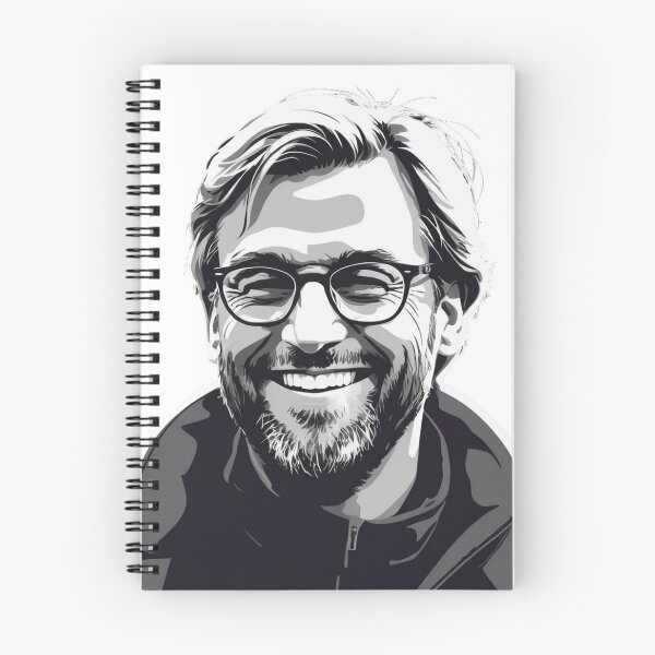 Item preview, Jurgen Klopp monochromatic smile art designed and sold by Lufka.