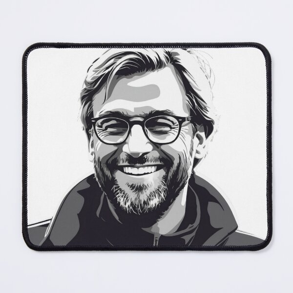 Artikelvorschau, Monochromatische Lächelnkunst von Jürgen Klopp entworfen und verkauft von Lufka.