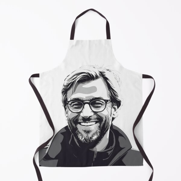 Aperçu de l'œuvre Art du sourire monochrome de Jurgen Klopp créée et vendue par Lufka.
