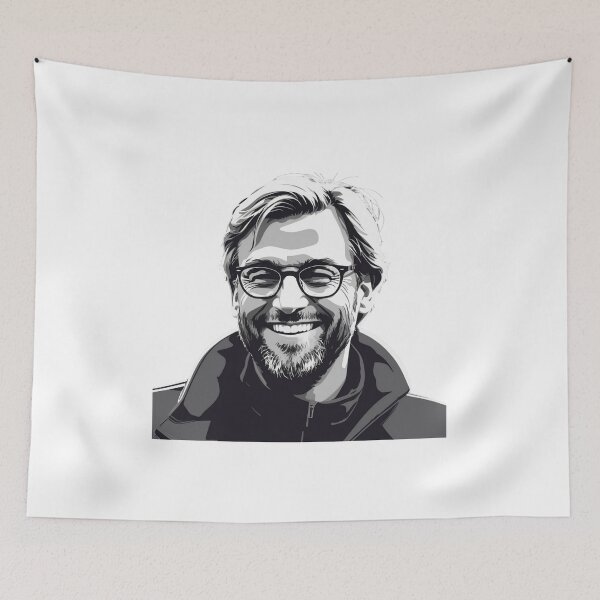 Artikelvorschau, Monochromatische Lächelnkunst von Jürgen Klopp entworfen und verkauft von Lufka.