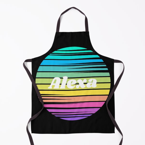 Item preview, Alexa | Alexa Colorful Name | Sunset Beach | Cool Names | Stripes designed and sold by ShroomMagic.