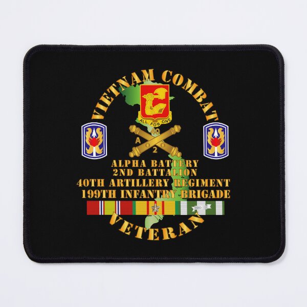 Item preview, Army - Vietnam Combat Vet - Alpha Battery, 2nd Bn 40th Artillery - 199th Infantry Bde - VN SVC designed and sold by Military Insignia Products.