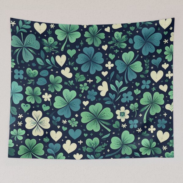 Item preview, Tiny Hearts & Verdant Clovers Fabric Harmony designed and sold by Rui Fernandes.