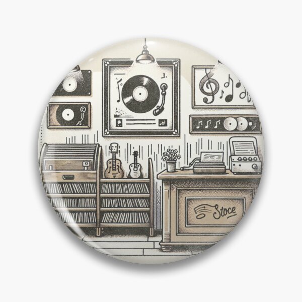 Item preview, retro record store designed and sold by nnova.