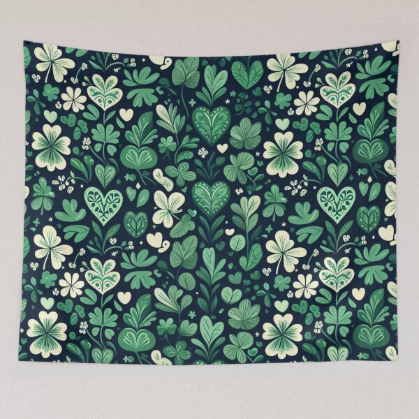 Item preview, Tiny Hearts & Verdant Clovers Fabric Harmony designed and sold by Rui Fernandes.