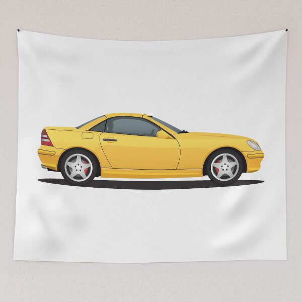 Item preview, R170 SLK Car Art Yellow designed and sold by ed-designs.