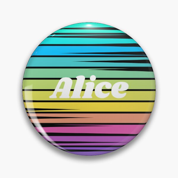 Item preview, Alice | Alice Colorful Name | Sunset Beach | Cool Names | Stripes designed and sold by ShroomMagic.
