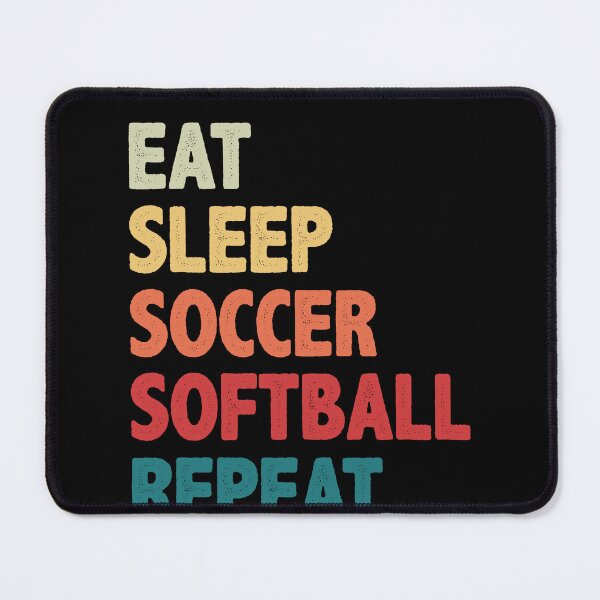 Item preview, Eat Sleep Soccer Softball Repeat Women designed and sold by BlueBerry-Pengu.