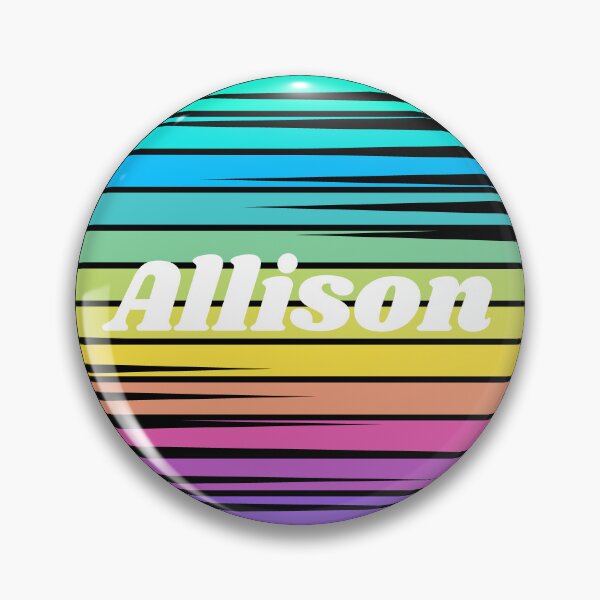 Item preview, Allison | Allison Colorful Name | Sunset Beach | Cool Names | Stripes designed and sold by ShroomMagic.