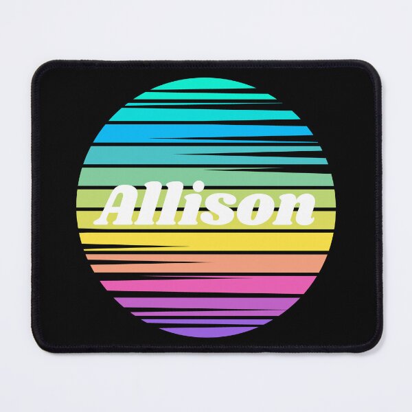 Item preview, Allison | Allison Colorful Name | Sunset Beach | Cool Names | Stripes designed and sold by ShroomMagic.