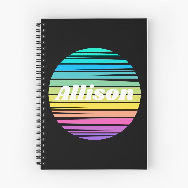Item preview, Allison | Allison Colorful Name | Sunset Beach | Cool Names | Stripes designed and sold by ShroomMagic.