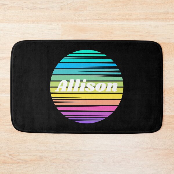 Item preview, Allison | Allison Colorful Name | Sunset Beach | Cool Names | Stripes designed and sold by ShroomMagic.