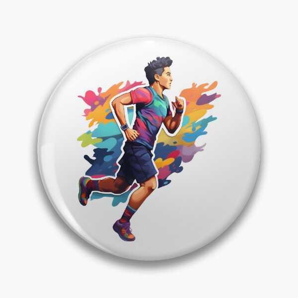 Artikelvorschau, Regenbogen-Marathonläufer entworfen und verkauft von Anbe_design.
