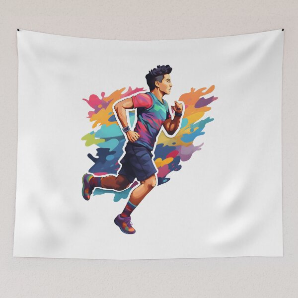 Item preview, Rainbow Marathon Runner designed and sold by AngelinaBezm.
