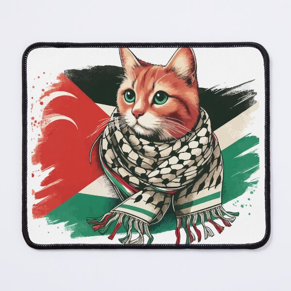 Item preview, Palestine Cat With Scarf designed and sold by Riv9.