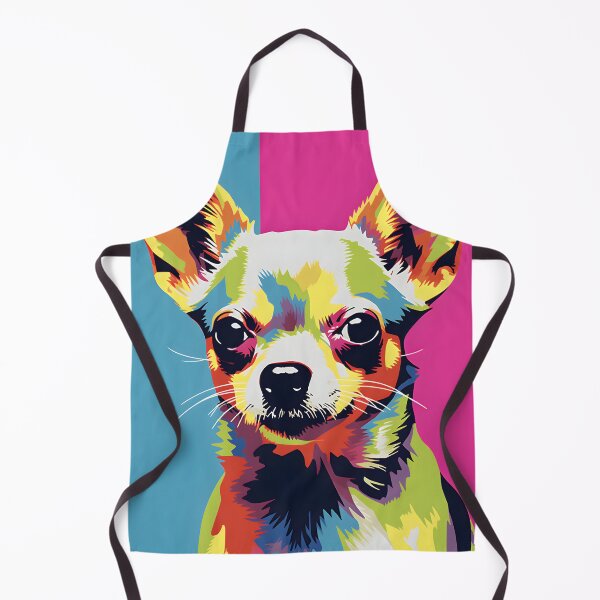 Item preview, Chihuahua dog portraits drawing. animal colorful. Animal throw pillow.  designed and sold by formform.
