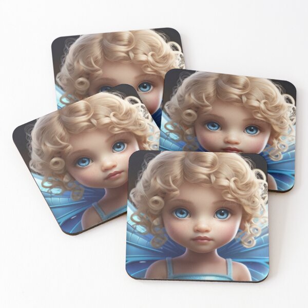 Item preview, Fairy with Big Blue Eyes and Blonde Curls designed and sold by T-shirtMill.