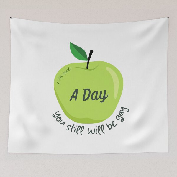 Item preview, An Apple A Day You still will be Gay designed and sold by trendingatees.
