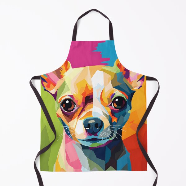 Item preview, Chihuahua dog portraits drawing. animal colorful. Animal throw pillow.  designed and sold by formform.