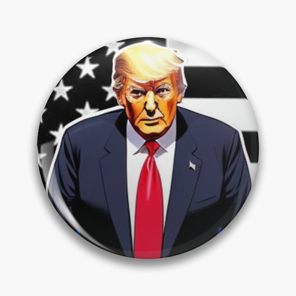 Item preview, Captain Trump Blue Line Flag #2 Trumps New America designed and sold by CaptainTrump.