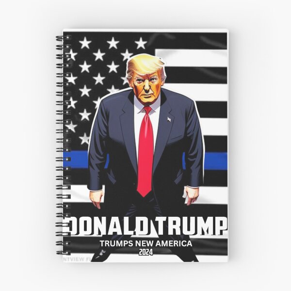 Item preview, Captain Trump Blue Line Flag #2 Trumps New America designed and sold by CaptainTrump.