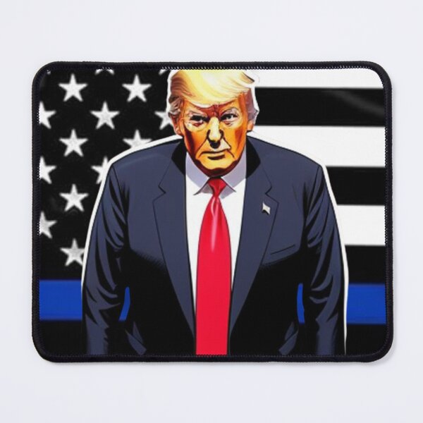 Item preview, Captain Trump Blue Line Flag #2 Trumps New America designed and sold by CaptainTrump.