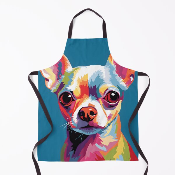 Item preview, Chihuahua dog portraits drawing. animal colorful. Animal throw pillow.  designed and sold by formform.