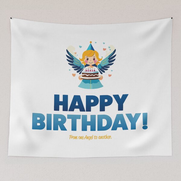 Item preview, Birthday Card - From One Angel to Another designed and sold by SwiftSlothMedia.