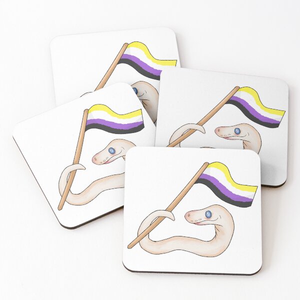Item preview, Ball Python Pride! [Leucistic Morph, Non-Binary] designed and sold by Quirkball.
