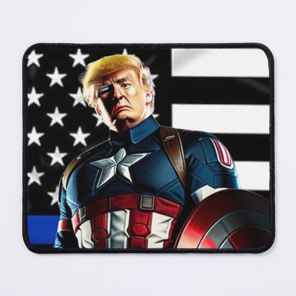 Item preview, Captain Trump Blue Line Flag #3 Trumps New America designed and sold by CaptainTrump.