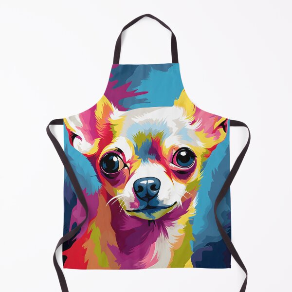 Item preview, Chihuahua dog portraits drawing. animal colorful. Animal throw pillow.  designed and sold by formform.