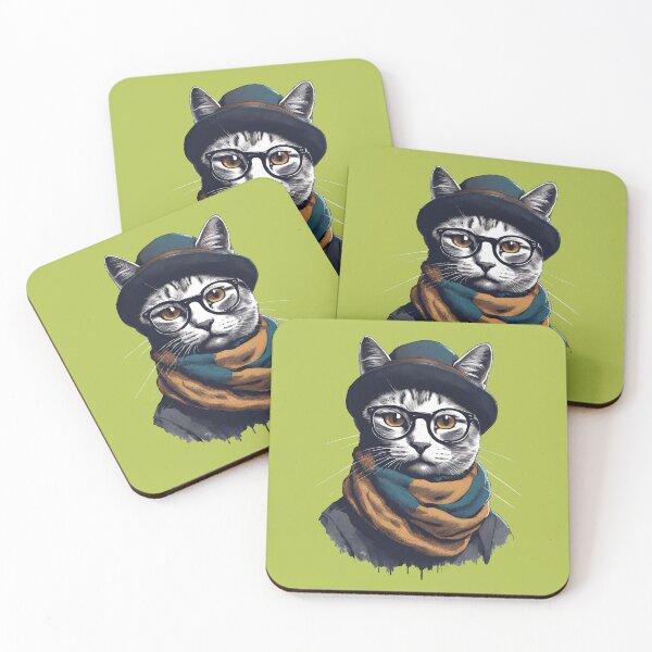 Item preview, Sir Cats A Lot, The Scarf wearing cat designed and sold by justpurrfect.