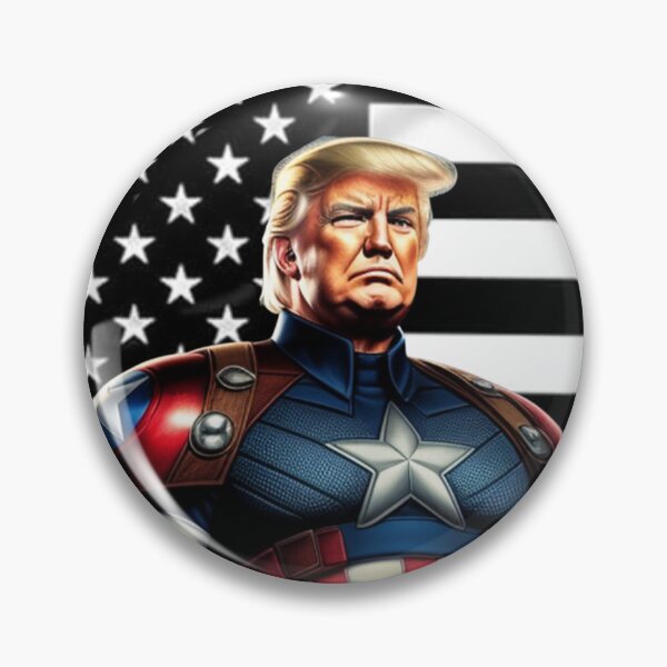Item preview, Captain Trump Blue Line Flag #4 Trumps New America designed and sold by CaptainTrump.