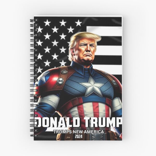 Item preview, Captain Trump Blue Line Flag #4 Trumps New America designed and sold by CaptainTrump.