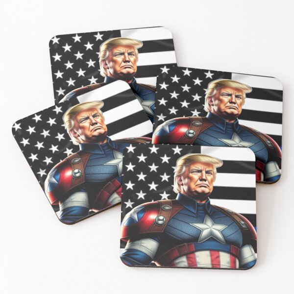 Item preview, Captain Trump Blue Line Flag #4 Trumps New America designed and sold by CaptainTrump.