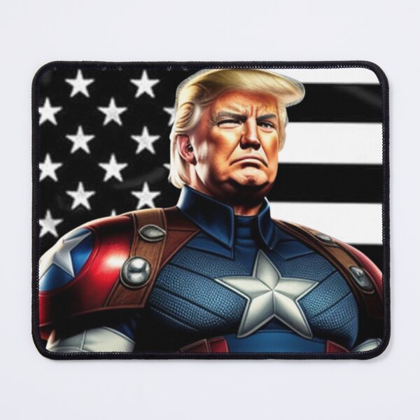 Item preview, Captain Trump Blue Line Flag #4 Trumps New America designed and sold by CaptainTrump.