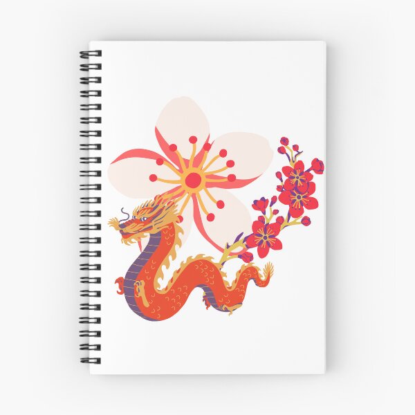 Item preview, Chinese dragon and flowers designed and sold by Myartgood.
