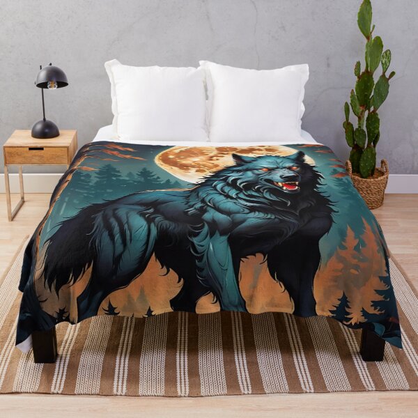 Item preview, Black Wolf in the Forest designed and sold by Marcicev-Bojan.
