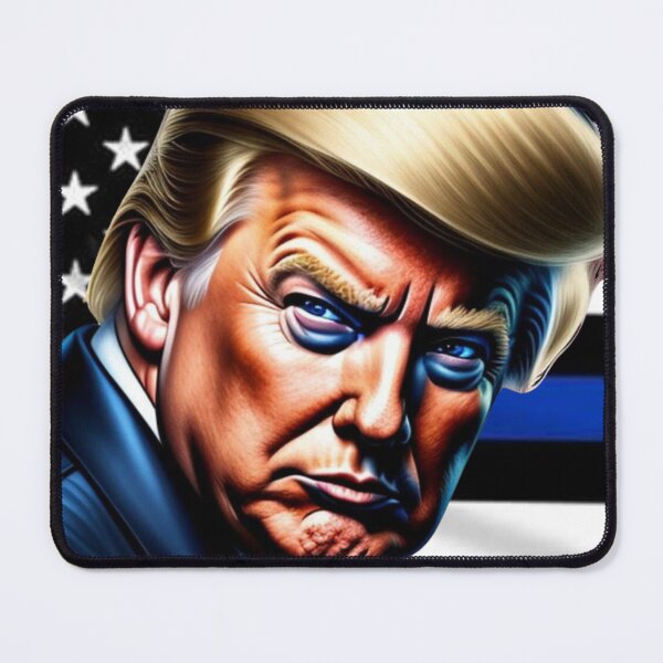 Item preview, Captain Trump Blue Line Flag #5 Trumps New America designed and sold by CaptainTrump.