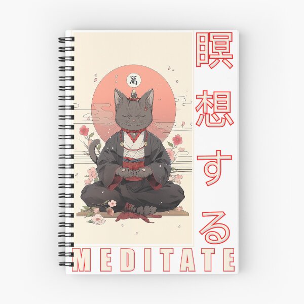 Item preview, Zen Puss Enlightenment Ukiyo E Art designed and sold by PaddyMcKhan.