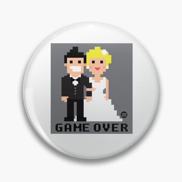 Artikelvorschau, GAME OVER WEDDING sticker entworfen und verkauft von TODD GOLDMAN.