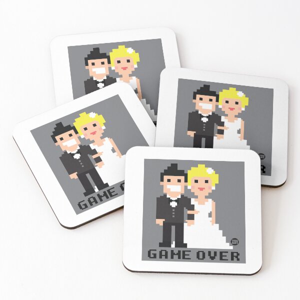 Item preview, GAME OVER WEDDING sticker designed and sold by TODD GOLDMAN.