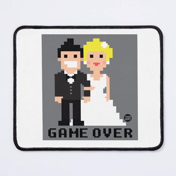 Artikelvorschau, GAME OVER WEDDING sticker entworfen und verkauft von TODD GOLDMAN.