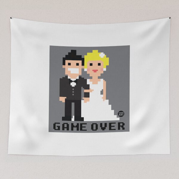 Item preview, GAME OVER WEDDING sticker designed and sold by TODD GOLDMAN.